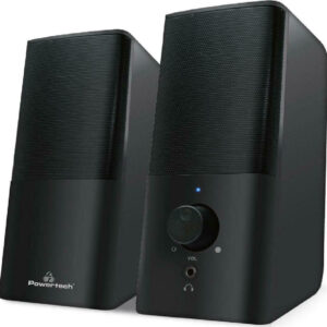 Ηχεία Powertech Premium Sound 2.0 με Ισχύ 3W σε Μαύρο Χρώμα