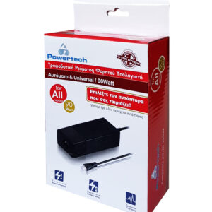 Φορτιστής Notebook Powertech PT-31, 90watt, + βύσμα δώρο
