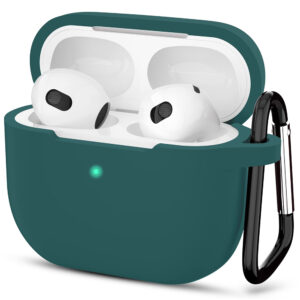 Θήκη Airpod Techsuit Silicone for Apple AirPods 3 Smooth Ultrathin Material Dark Green