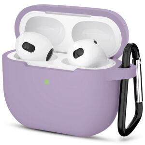 Θήκη Airpods Techsuit Silicone for Apple AirPods 3 Smooth Ultrathin Material Purple