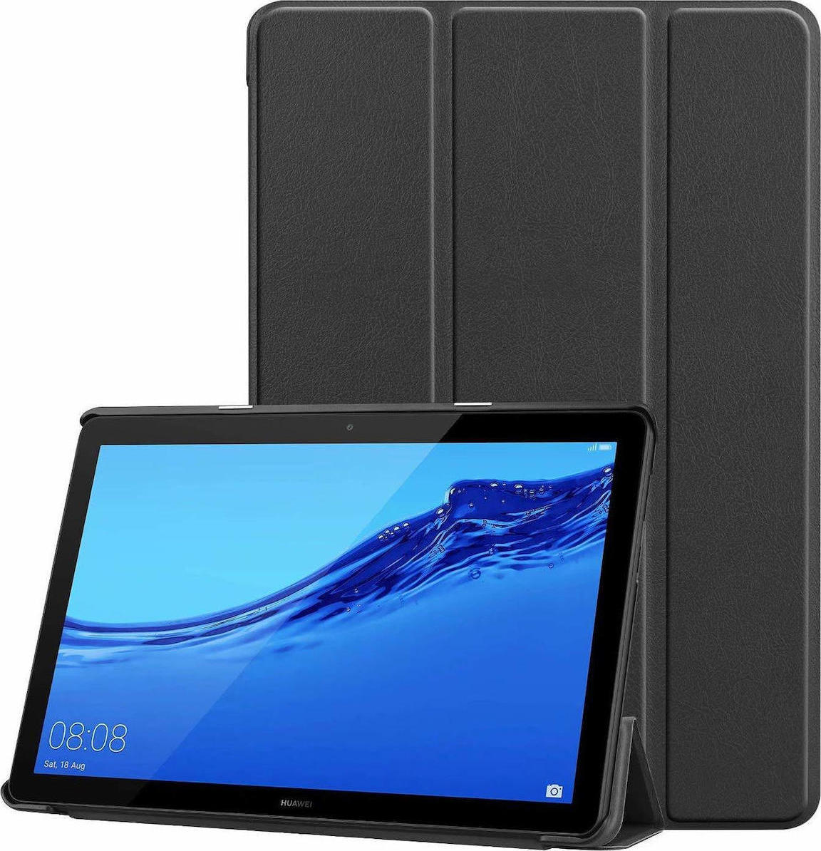 Θήκη Tablet Trifold Silicone Για Huawei Mediapad T5 10 Black - Image 2