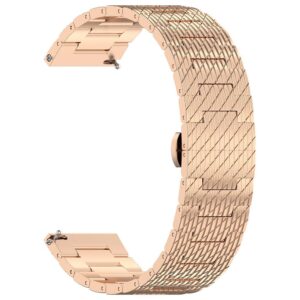 Λουράκι Techsuit Watchband 20mm (W052) for Samsung Galaxy Watch 4/5/Active 2, Huawei Watch GT 3 (42mm)/GT 3 Pro (43mm) Rose Gold