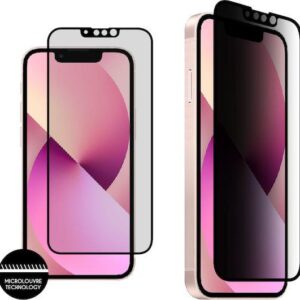 Προστασία οθόνης κινητού Idol 1991 Tempered Glass για Iphone 13 Mini 5.4'' 9H 0.25mm Premium Privacy Antispy Semi Curved Full Glue Black