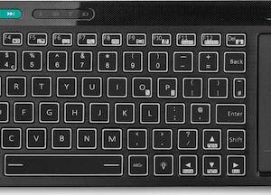 Πληκτρολόγιο RIITEK Ασύρματο Mini K18+ με touchpad, RGB backlit, 2.4GHz