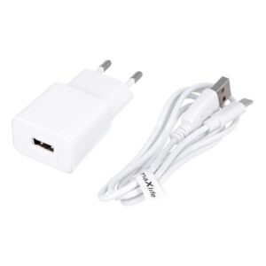 Φορτιστής κινητού Maxlife MXTC-01 Charger 1x USB 1A whIte + USB-C Cable