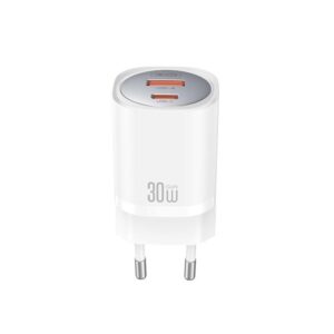 Φορτιστής κινητού XO Wall Charger CE21 PD 30W 1x USB-C 1x USB White