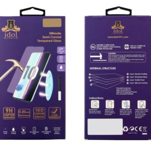 Προστασία Οθόνης Κινητού Idol 1991 Tempered UV Glass For Samsung Galaxy Note 10 Plus N975F 6.8" 9H 0.20mm 10D Semi with Glue-Tool Finger Unlock Full Cover Transparent