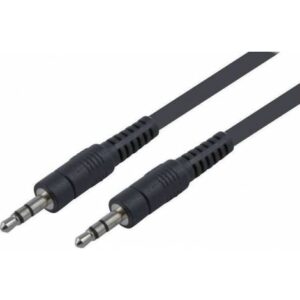 Καλώδιο PowerTech Cable Jack Stereo 3.5mm M-M, Nickel,1.5m,Black
