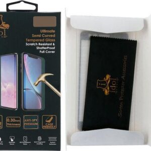 Προστασία οθόνης κινητού Idol 1991 Tempered Glass for iPhone 15 Pro Max 6.7'' 9H 0.25mm Premium Privacy Antispy Semi Curved Full Glue Black