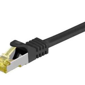 Καλώδιο δικτύου GOOBAY 91617 CAT 7 S/FTP 500MHz CU 3m Μαύρο