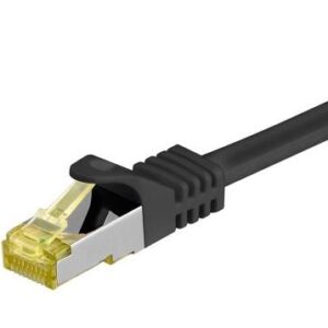 Καλώδιο Δικτύου GOOBAY 91599 CAT 7 S/FTP 500MHz CU 1.5m Mαύρο