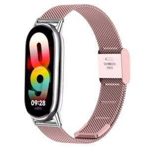 Λουράκι Techsuit Watchband 15mm (W022) for Xiaomi Mi Band 8 / 8 NFC / 9 / 9 NFC Rose Gold