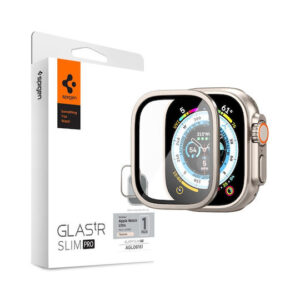 Θήκη Smartwatch Spigen Glass tR Slim Pro 1 Pack for Apple Watch Ultra 49mm Titanium