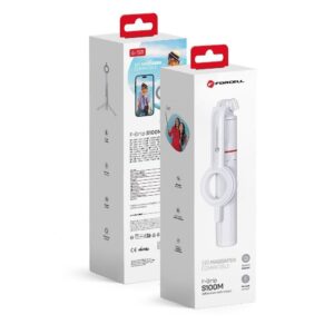 Selfie Stick Forcell F-Grip MagSelfie S100m with Wireless Control White