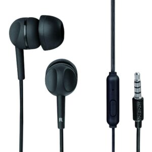 Ακουστικό Thomson earphones Jack 3,5 mm with microphone EAR3005BK Black