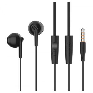 Ακουστικό Celebrat In-Ear Handsfree G34 3.5mm 1.2m Black
