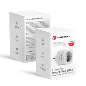 Πολύπριζο Forcell F-Energy EUSmart Plug 230V with WiFi Proggramme, Tuya/Alexa Support White