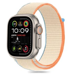 Λουράκι Tech Protect Nylon for Apple Watch 6/7/8/9/10/SE Ultra 1/2 44/45/46/49mm Cream