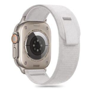 Λουράκι Tech Protect Nylon Stripe for Apple Watch 6/7/8/9/10/SE Ultra 1/2 44/45/46/49mm Crayon Grey