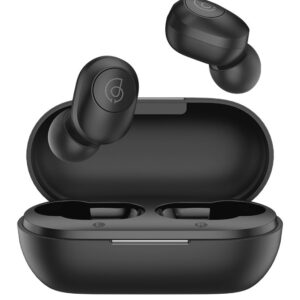 Ακουστικό Haylou GT2S In-ear Bluetooth Handsfree με Θήκη Φόρτισης Μαύρα