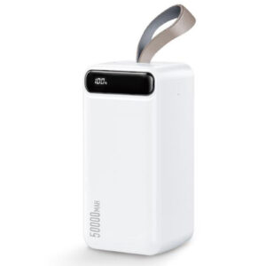 Powerbank WK 50000mAh 2.1A με 2 Θύρες USB-A Minre White
