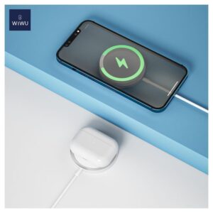 Φορτιστής κινητού WIWU Wireless Charger Wi-W009 Magnetic White 15W
