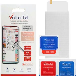 Προστασία Οθόνης Κινητού Volte-Tel Tempered Glass Samsung A26 5G A266 6.64'' 9H 0.30mm 2.5D Full Glue