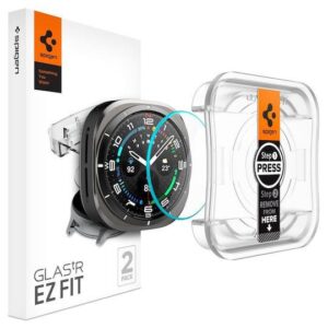 Προστασία οθόνης Smartwatch Spigen Glas.TR EZ Fit Tempered Glass for Samsung Galaxy Watch Ultra (47mm) Clear (2-pack)