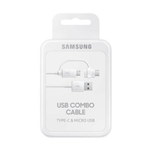 Καλώδιο Samsung Combo USB Type-C and Micro USB 1.5m White