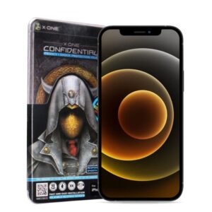 Προστασία οθόνης κινητού X-ONE Full Cover Extra Strong Privacy Tempered Glass for iPhone 16 Pro/17/17 Pro (full glue) Black