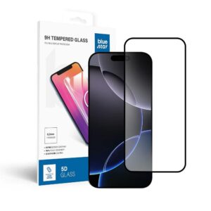 Προστασία οθόνης κινητού Blue Star 5D Tempered glass for iPhone 16 Pro Max  / 17 Pro Max (full glue) Black