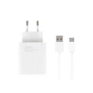 Φορτιστής κινητού Xiaomi 33W 3A 1 x USB-A, with USB-C Cable White