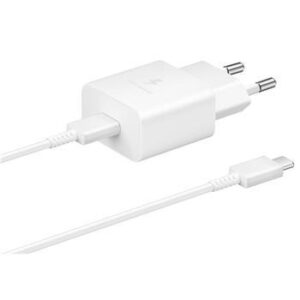 Φορτιστής κινητού Samsung USB-C 15W Travel Charger + USB-C Data Cable White