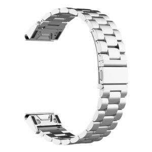 Λουράκι Techsuit Watchband QuickFit 22mm (W010) for Garmin Fenix 5/5 Plus 6/6 Pro/7/Forerunner 935/945/955/Approach S60/S62 Silver