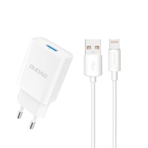 Φορτιστής Κινητού Dudao USB A, Cable USB A to Lightning White