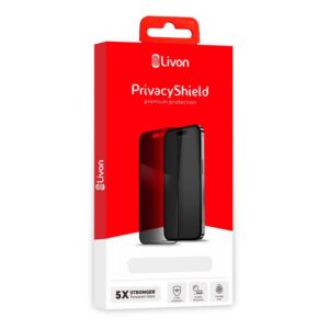 Προστασία οθόνης κινητού Livon for iPhone 16 Plus PrivacyShield Black
