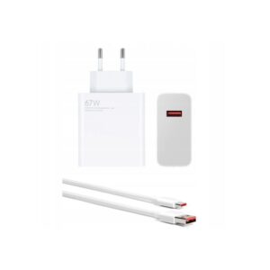 Φορτιστής Xiaomi MDY-12-EH USB-A 67W Travel Charger, Data Cable USB C 6.2A White