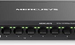Switch Mercusys 10-Port 10/100Mbps Desktop with 8-Port PoE+