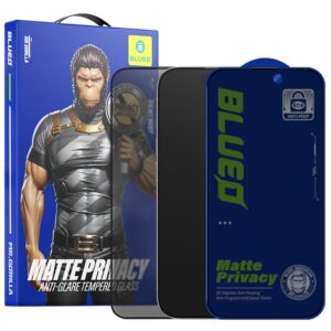 Προστασία οθόνης κινητού Blueo Anti-Peep Privacy Glass for iPhone 16 Pro / iPhone 17 / iPhone 17 Pro Matte Black