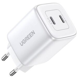 Φορτιστής κινητού Ugreen CD294 45W 3A 2 x USB-C White