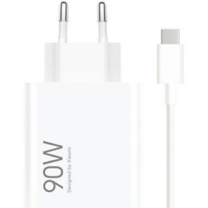 Φορτιστής κινητού Xiaomi HyperCharge Combo 90W 6.1A 1 x USB-A with USB-C Cable White