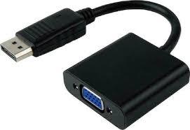 Adapter Powertech DisplayPort to Vga, 0.20m, black