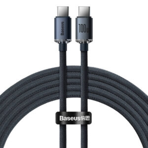 Baseus USB Cable USB-Type C to USB-Type C 1.2m Black