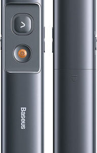 Baseus Wireless Presenter with Red Laser Pointer for Microsoft PowerPoint Grey