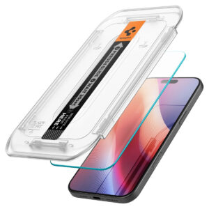 Προστασία Οθόνης Κινητού Spigen Glass EZ Fit for iPhone 16 Pro / iPhone 17 / iPhone 17 Pro Clear 2-Pack