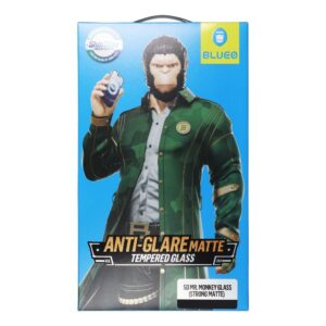 Προστασία οθόνης κινητού BlueO 5D Mr. Monkey Glass for Apple iPhone 16 Black (Strong Matte)