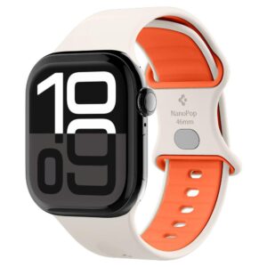 Λουράκι Spigen Nano Pop for Apple Watch 1/2/3/4/5/6/7/8/9/10/SE/SE 2/Ultra/Ultra 2 (42/44/45/46/49mm) Orange Beige