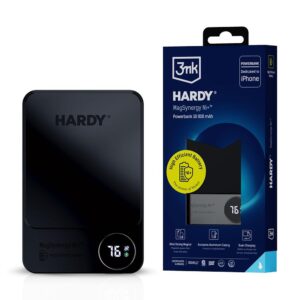 Powerbank 3mk Magnetic HARDY MagSynergy Ni+ - USB-C Cable, Type-C / Lightning, MagSafe, Qi, 10.000mAh, 22.5W Black