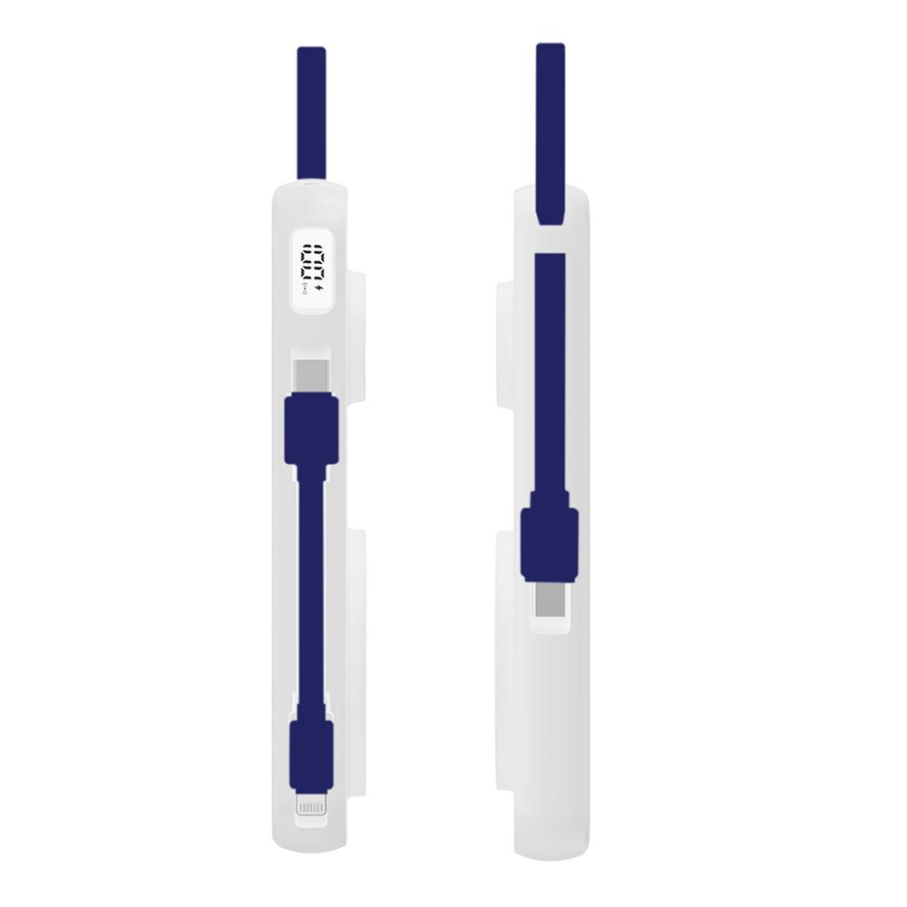 Powerbank 3mk PastelUp USB-A/USB-C/Lightning, MagSafe/Qi, 10.000mAh, 22.5W, Aluminum White - Image 3