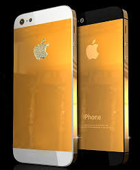 Θήκη κινητού For iPhone 5/5S TPU  Metal gold